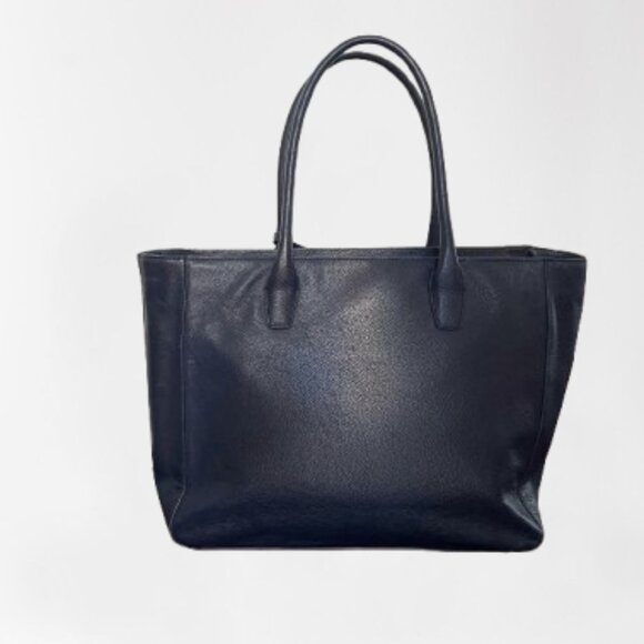 Colehaan Tote Bag, 100% Genuine Leather - Navy - Picture 3 of 6